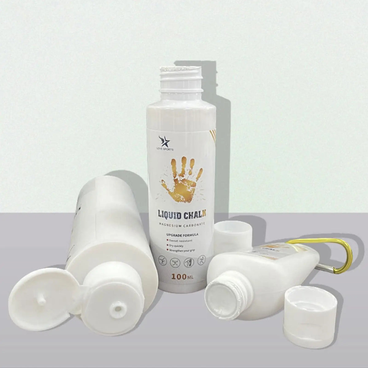 Liquid Chalk Sports Magnesium Powder Fitness Weight Lifting Anti Slip Cream Grip Weight Lifting Climbing Gym 50/100/200ml