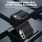 For Apple iPhone Duo Case With Stylus Pen Holder Stylus Screen Protector Camera Stand Wristband Hinge Protection Phone Cover
