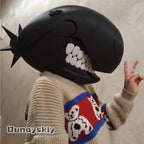 Dunayskiy*/Reze Boom Devil Cosplay Costume Headpiece Aut Anime Outfit Shirt Halloween Jirai Kei Costume Mask lingerie babydolls