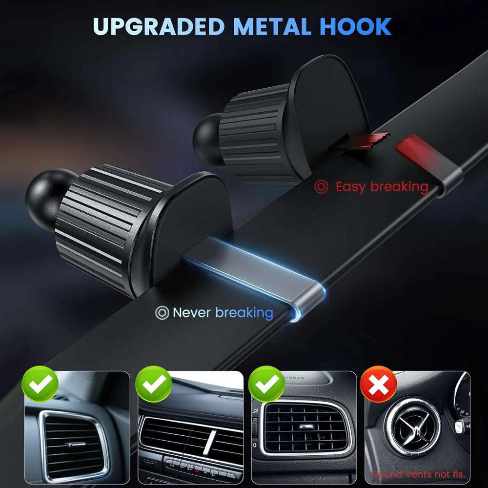 30W Fast Charging Magnetic Car Wireless Charger, LED Light Phone Mount Holder for iPhone 12, 13, 14, 15，16，17， Pro Max