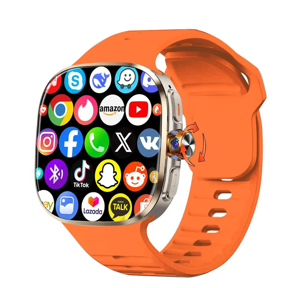 M99 Mini New Package 2.29inch Amoled Smartwatch 5G LTE Android Smart Watch With Rotary Camera GPS WIFI Sim Card Slot 2100Mah