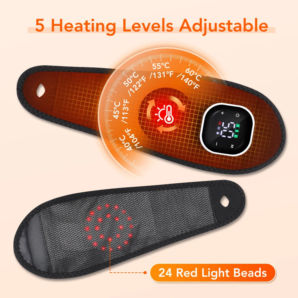 Electric foot and hand massager can vibrate and heat the ankles and ankles, and the bracket joints are portable, which can relax
