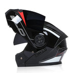 BLD Modular Dual Lens Motorcycle Helmet Safety Downhill Flip Up Helmets Professional Motocross Racing Full Face Casco Moto