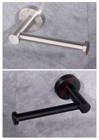 Adhesive Toilet Roll Paper Holder Organizer Wall Mount Storage Stand Kitchen Bathroom No Drill Tissue Towel Dispenser Stainless