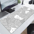 Gaming Mousepads Mousepad Black Cat Large Mouse Mat Office Desk Pads Non-Slip Rubber Gamer Mouse Pad Big Keyboard Mats