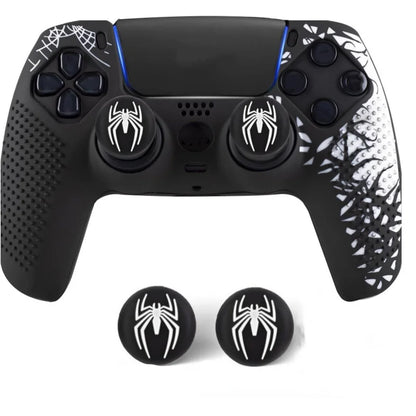 Rutschfeste Controller-Hülle für PS5 Controller, Silikonabdeckung mit Gummi-Daumengriff und Touchpad-Sticker für PS5