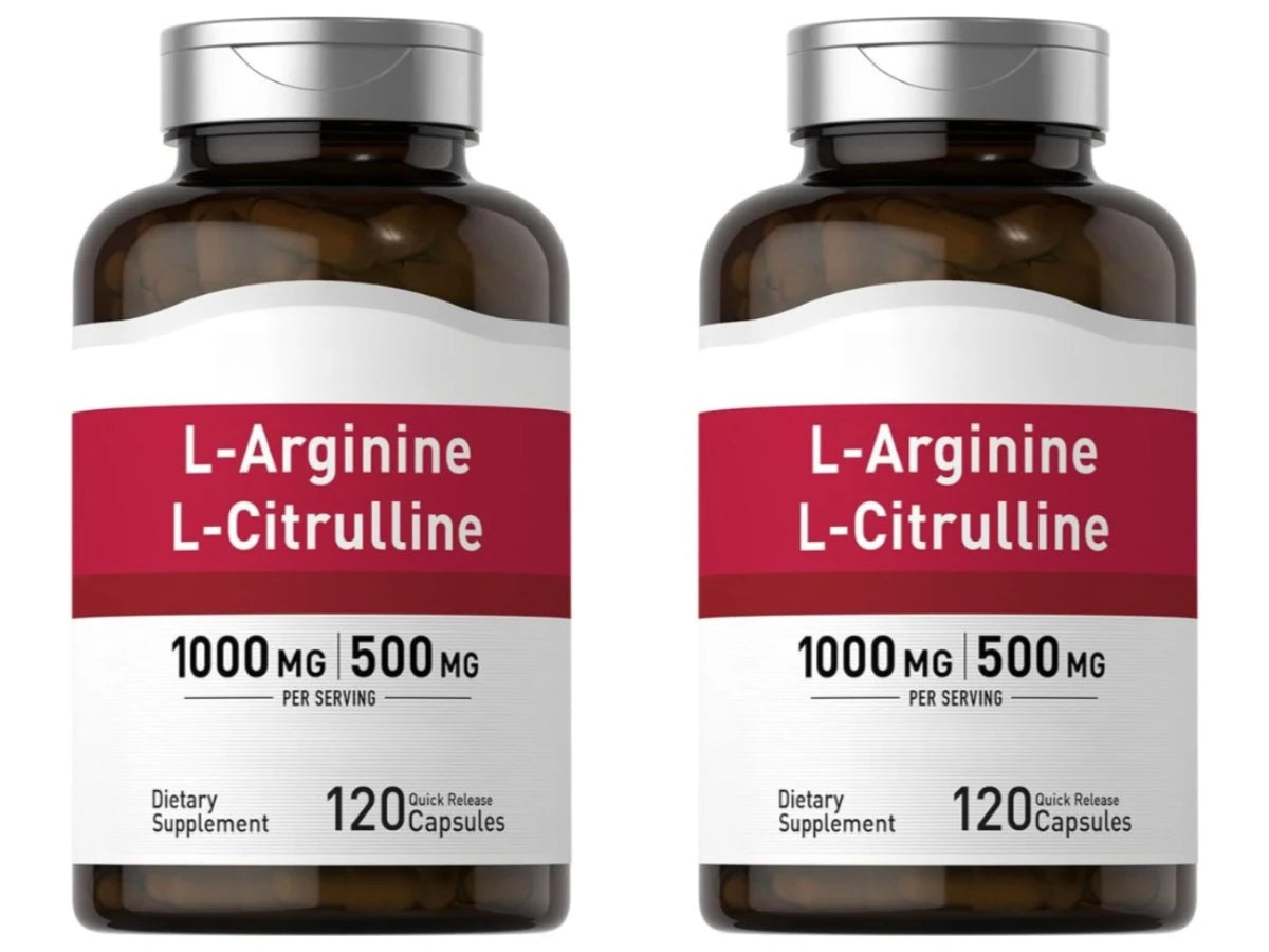 Amino Acid Supplement Capsules 120 Count Provide Energy & Healthy Living Support with 1000mg L-Arginine and 500mg L-Citrulline
