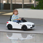 Battery Car for Children 12V Bmw M4 with Headlights Horn Music Speed 3-5 Km/H White