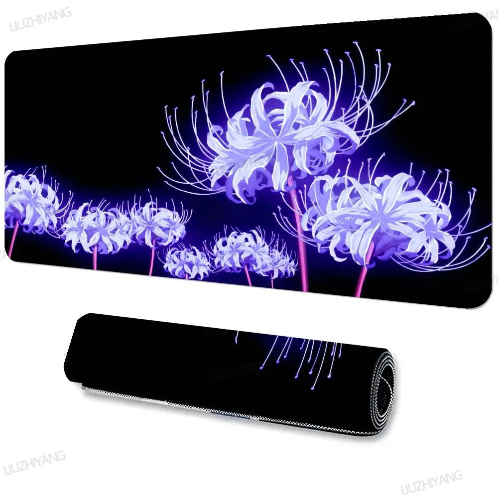 Accessories Long Mousepad Red Spider Lily Mouse Pad XXL Desktop Keyboard Table Pads Large Game Rubber Anti-slip DeskMat Computer