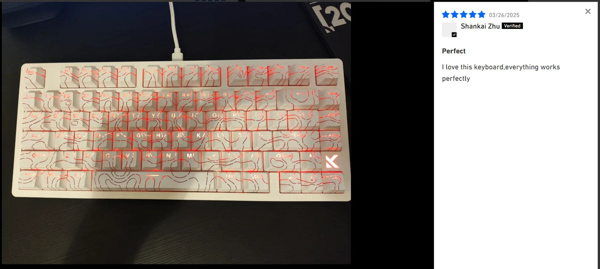 MCHOSE Jet75 Kailh Magnetic Switch 8kHz Polling Rate Magnetic Switch Gaming Keyboard Hall Effect Hot-Swappable Customized RGB