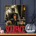Movie S-ScarfaceS Poster HD Art Sticky Wall Waterproof Home Living Room Bar Decoration