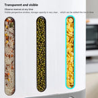 Wall-Mounted Dry Food Storage Dispenser 9Kg Capacity Airtight Cereal & Grain Organizer with Removable Compartments
