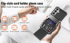 For Samsung Galaxy A37 Samsung A57 A56 A36 A26 A17 Card Holder Case Heavy Duty Wallet Hidden Flip Slot Protective Phone Cover