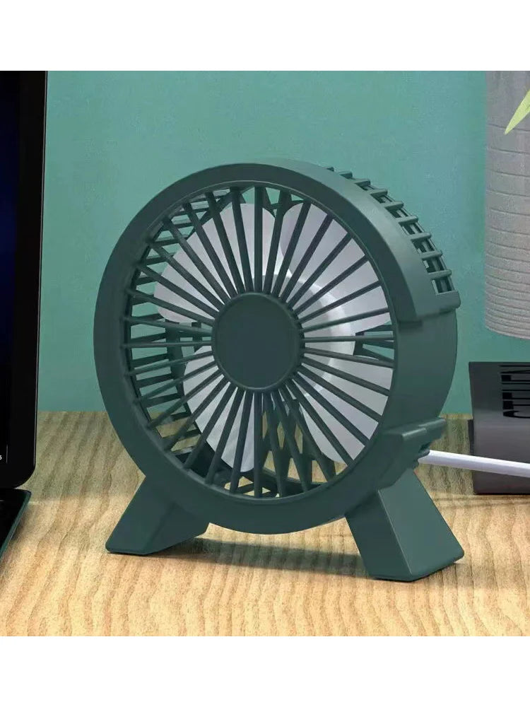 Ultra Quiet Rechargeable Desk Fan – Compact, USB Plug-In, Perfect for Office & Bedroom