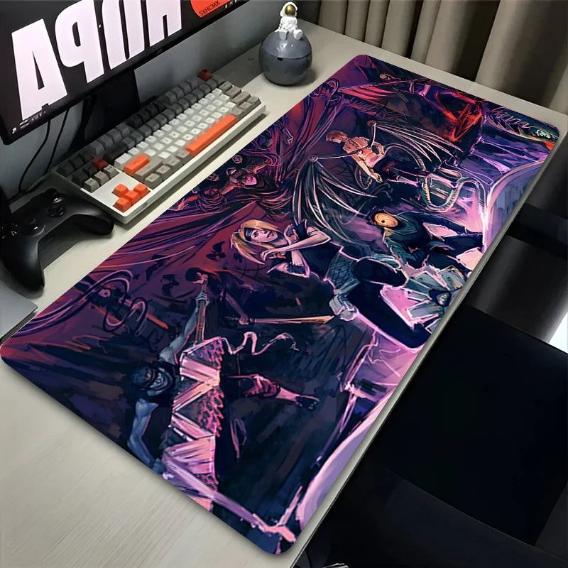 Mouse Pad Gamer Larger XXL Uchiha Itachi Madara N-Naruto Uzumaki Computer Keyboard Desk Mat Pc Gaming Accessories Black Mousepad