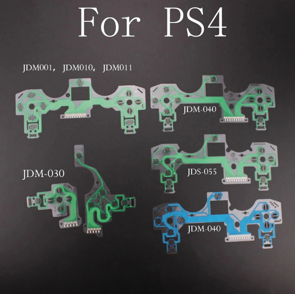 10PCS Jdm Jds 010 011 030 040 055 for Sony Dualshock 4 Conductive Film Keypad for Ps4 Ps5 Pro Slim Controller Pcb Circuit Ribbon