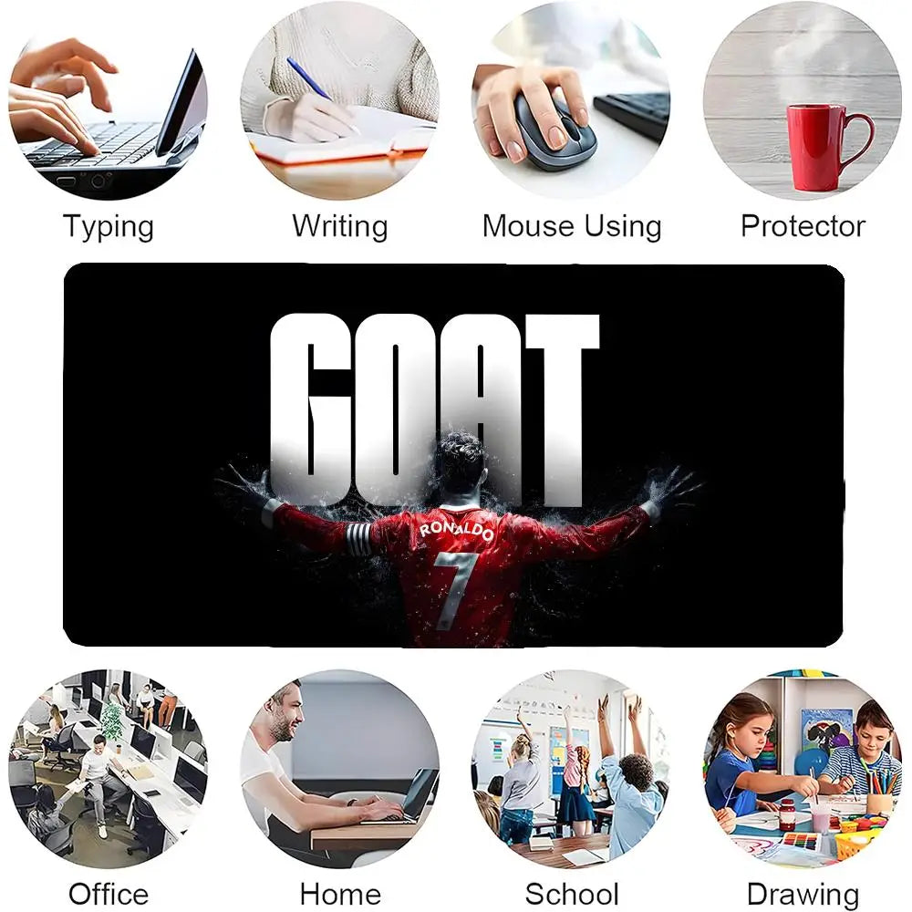 hot team R-rONALDO C Mouse Pad Mousepad Large Gaming Mouse Pad LockEdge Thickened Computer Keyboard Table Desk Mat