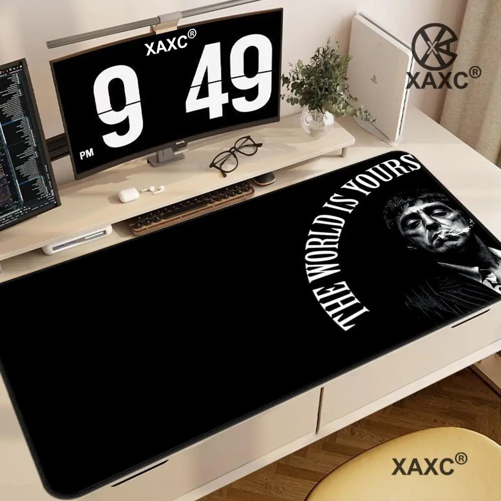Movie Scarface 1983 Mouse Pad Non-slip Desk Mat PC Laptop Accessories Rubber Office Keyboard Large Gamers Decoracion XAXC