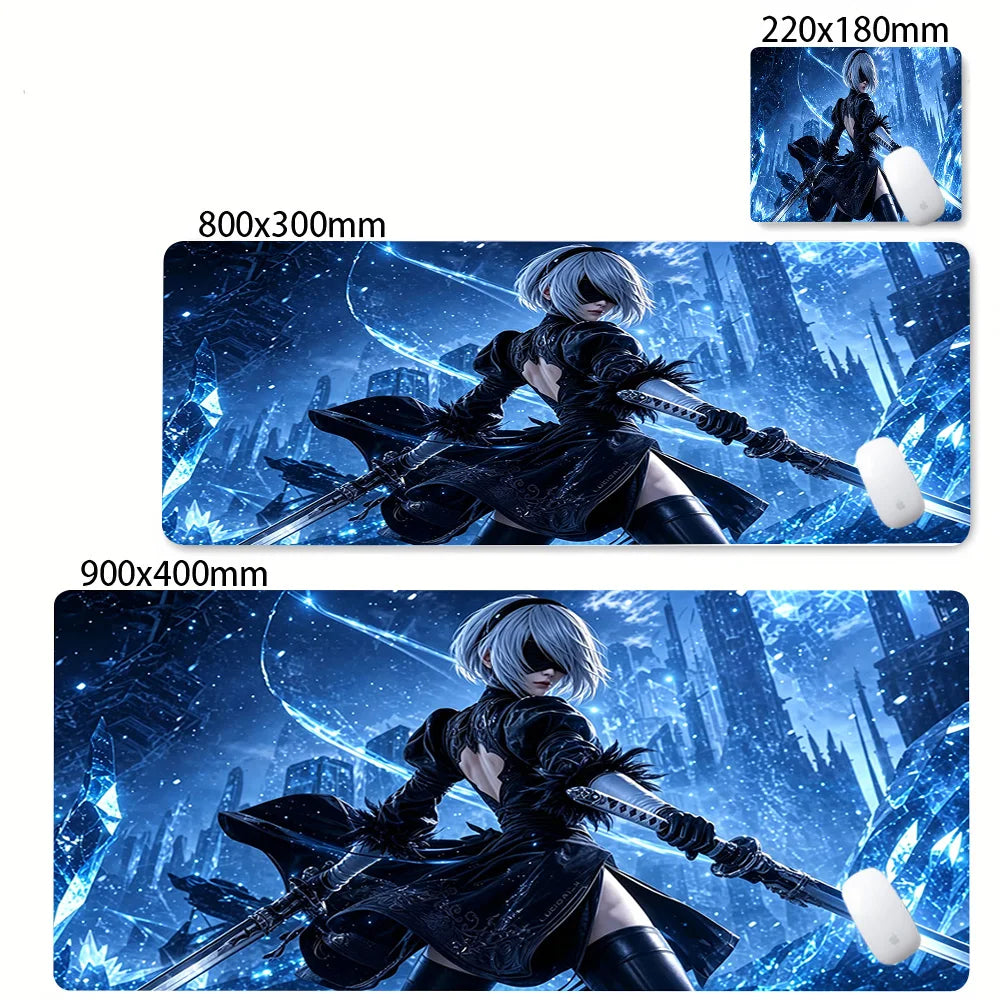 NieR Automata Kawaii Mouse Pad Gaming Accessories Keyboard Desk Mat Computer Deskmat Pc Gamer Mats Anime Sexy Girl Mousepad Xxl