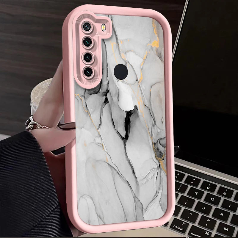 note8pro Marble Silicone Phone Case On For Xiaomi Redmi Note 8 7 9 Pro Max 9s redmi 9 9a 9c 9t note9 note7 Luxury Cover