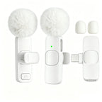 Type-C Port Professional Wireless Lavalier Microphone for Smartphones, Computers, Tablets, Plug and Play
