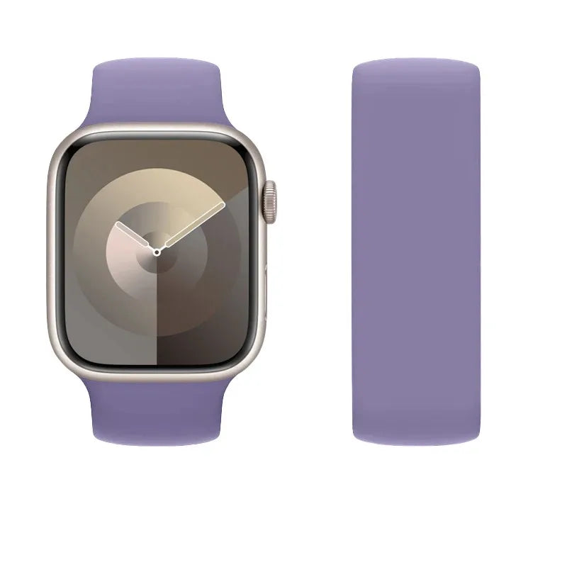 Solo Loop Silicone for Apple Watch Bands 40mm 44mm 45 41 49mm 42mm 46mm 38 Bracelet iwatch Series 11 10 9 8 7 6 SE3 Ultra2 Strap