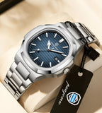 PAAZOMU Top Luxury Brand Man Watch Sports Waterproof Luminous Date Men Wristwatch Square Dial Quartz Men's Watches High Quality