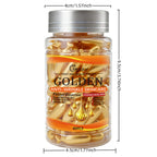 80 Capsules of Facial Anti-Wrinkle Serum, Rich in Vitamins C, E, and Squalane, Moisturizes and Nourishes the Skin, Making It Smooth and Delicate, Packaged in Capsule Form, Hygienic and Portable
