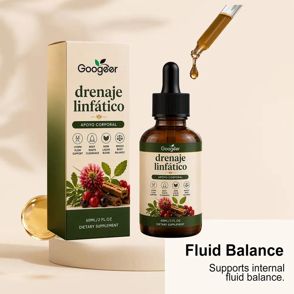 60ml Lymphatic Herbal Drops 60ml Natural Plant‑Based Dietary Supplement Body Wellness Support for Daily Body Balance Care