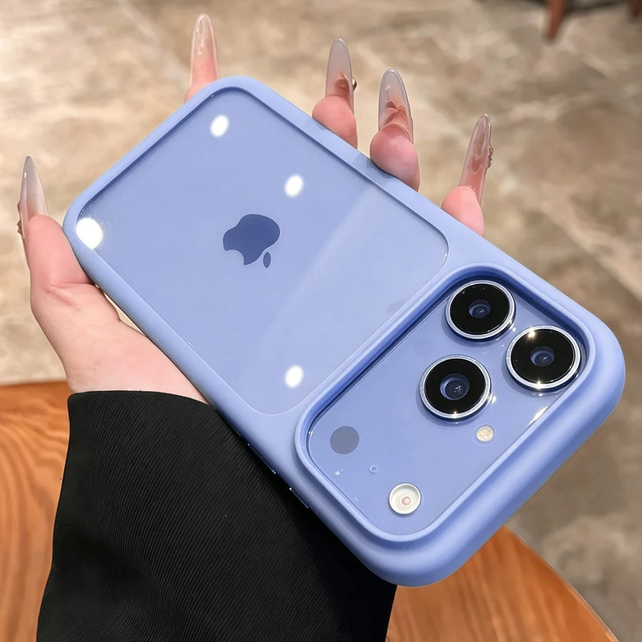 Advanced Silicone Soft Edge Transparent Hard Back Panel Case For iPhone 18 17 Pro 17 Pro Max PC Shockproof Phone Case Cover Gift