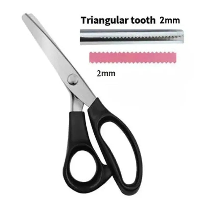 Tailor Scissors Pinking Shears Zig Zag Sewing Cut Serrated Lace Scissors Sewing Accessories Fabric Scissors DIY Sewing Tool