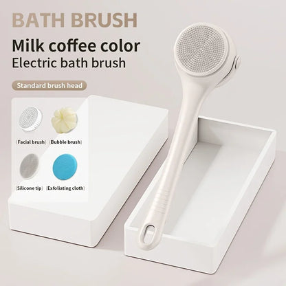 Electric Rotating Bath Brush with 4 Heads