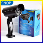 SNQP Fake Camera Dummy Waterproof Security CCTV Surveillance Camera With Flashing Red Led Light Outdoor Indoor