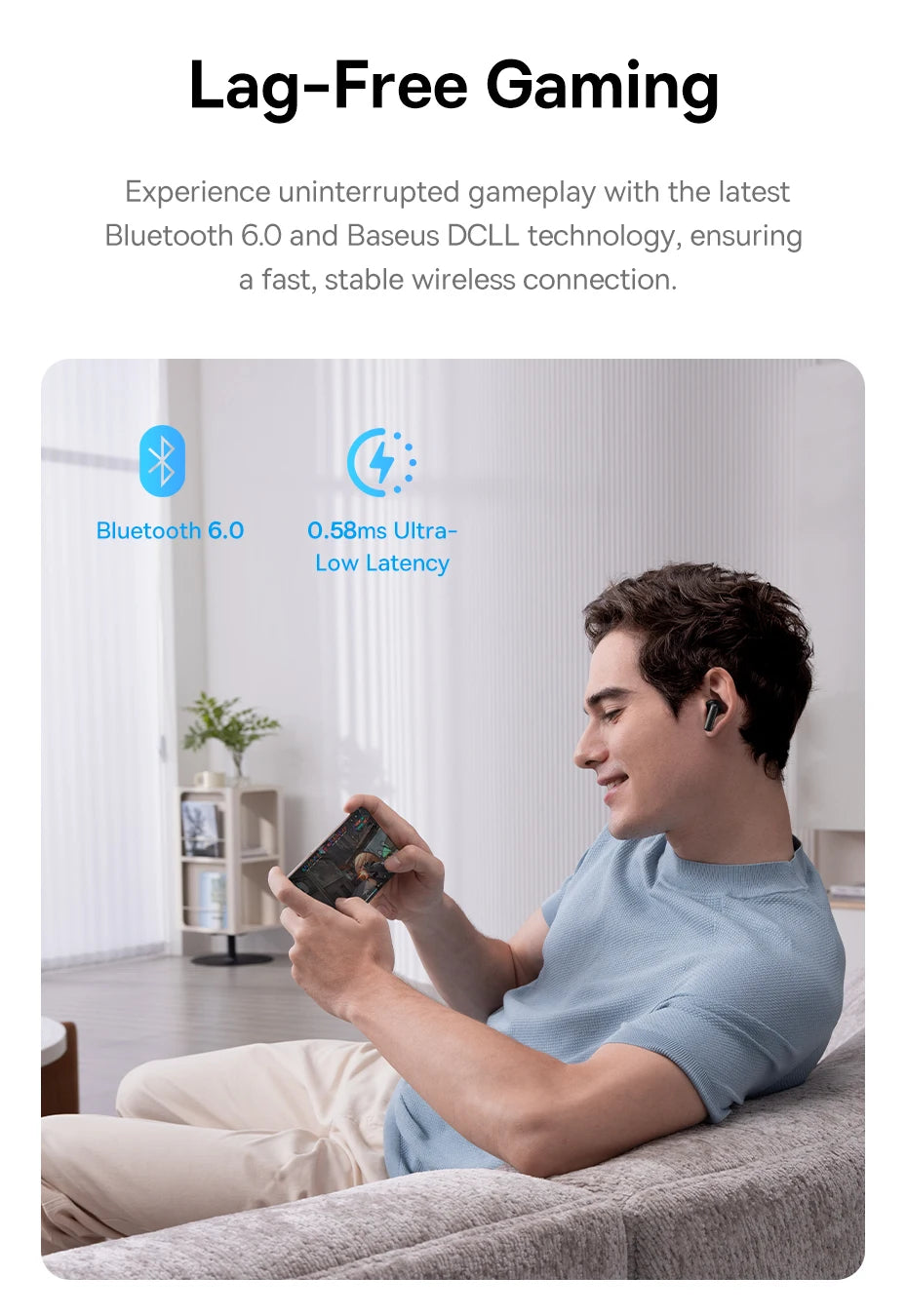 Baseus EP10 Pro ANC Wireless Earbuds Bluetooth 6.0 LDAC Hi Res IP55 12H 55H