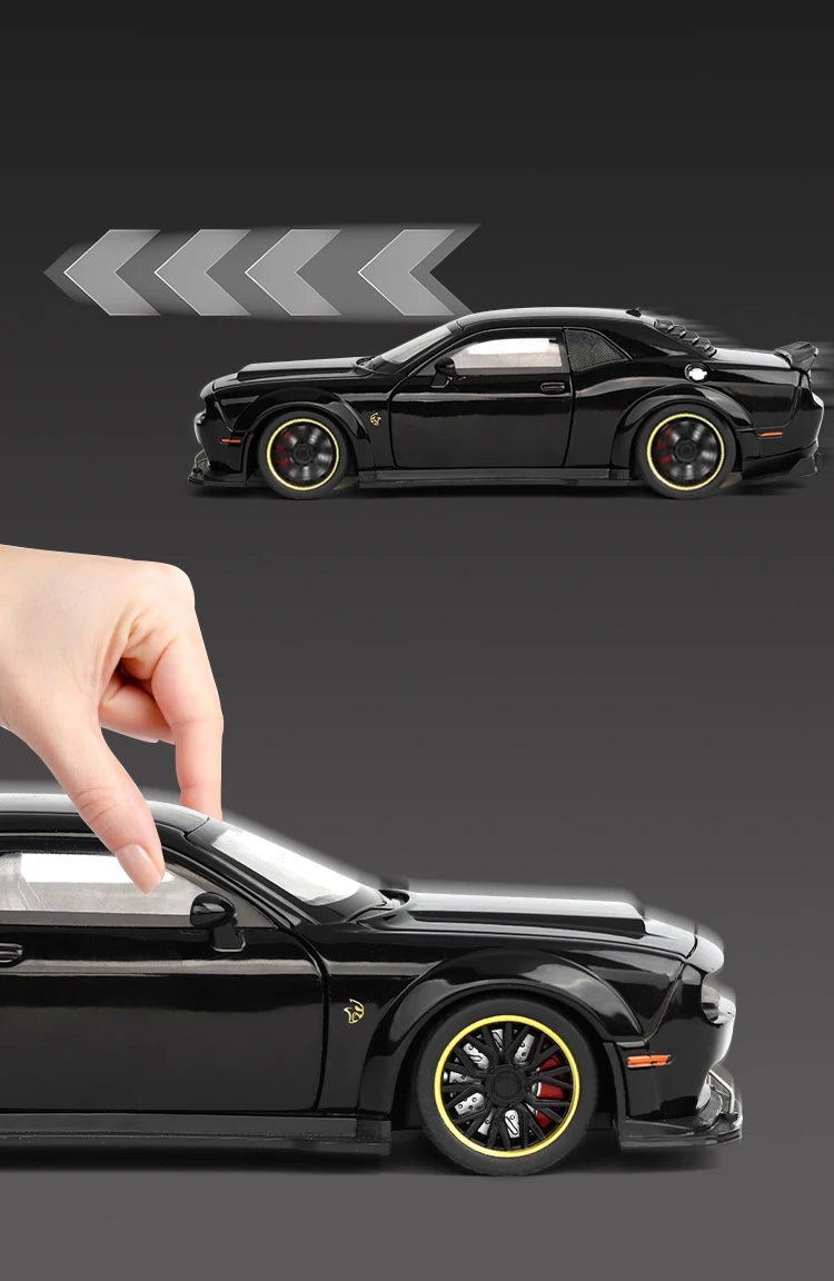 1:32 Dodge Challenger SRT Hellcat Redeye V8 Alloy Metal Diecast Model American Muscle Sports Car Collection Of Hobby Decorations