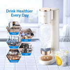 Greatwhip Home Use Soda Machine for 0.6L Co2 Cylinder Sparkling Water Soda Water Maker With 1L PET Bottle
