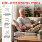Red Light NIR Elbow Brace With Vibration Heating Massager For Joint Pain Relief