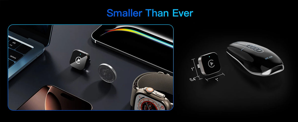 (2026 Upgraded) Wireless CarPlay Adapter for Apple iPhone＆Android, Small Size,Plug and Play,Fast and Stable Connection Wireless