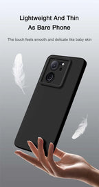 Durable Matte Angel Eyes Case for Xiaomi 13T 13 T Pro Shockproof Soft Square Liquid Silicone Original Mi13T 13TPro 5G Back Cover
