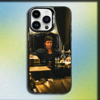 Movie S-Scarfaces Tony M-Montana Phone Case For iPhone 16,15,14,13,12,11,Mini,Pro,SE,MAX Gray Matte Silicone Black Cover
