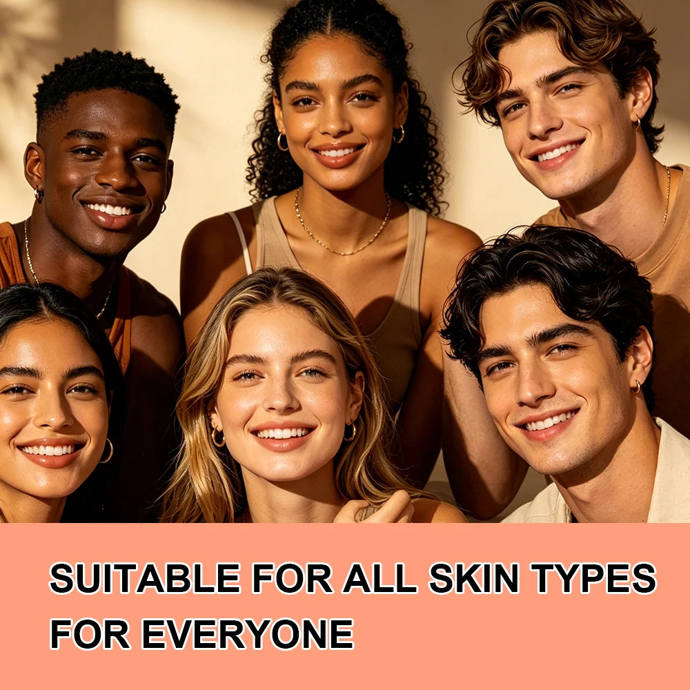 JUINHOU Vitamin C Skin Care Serum Cream Set Brighten Moisturizing Oil-Control Improve Uneven Skin Tone For Dull Skin Daily Care