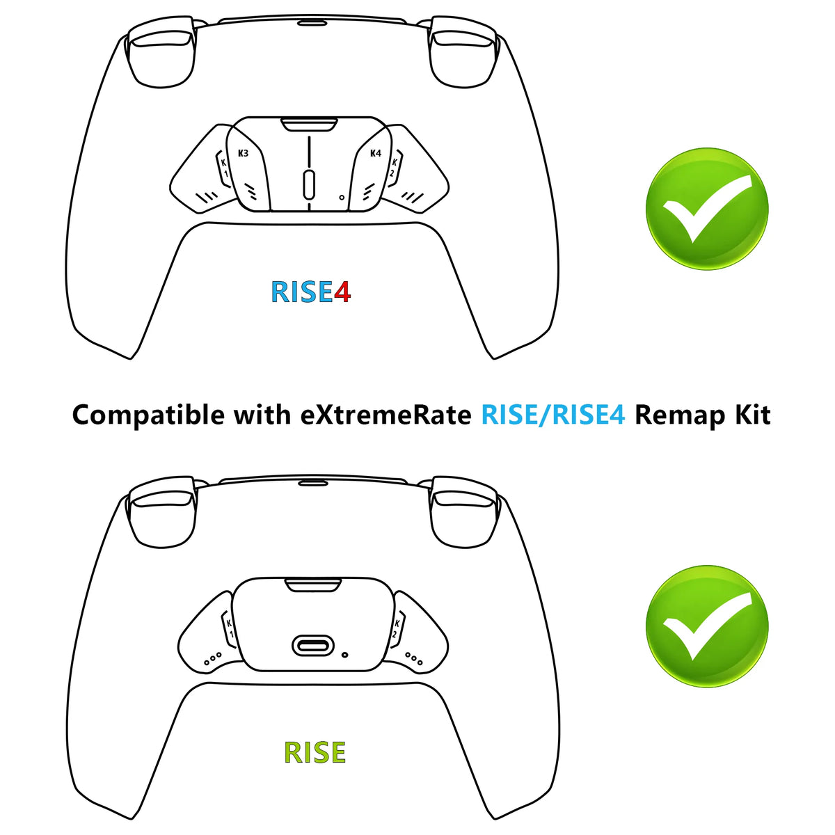 Replacement Real Metal Buttons (RMB) – Turn Your eXtremeRate RISE & RISE4 Kit into RISE4 RMB Kit