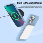 Luxury For Magsafe Wireless Charge Case For Apple iPhone 15 14 13 11 16 17 Pro Max 17 Air Plus Liquid Silicone Shockproof Cover