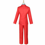 Joker Cosplay Costume Set - Joaquin Phoenix Arthur Fleck Clown Red Dipped Outfit with Green Wig - Personalized Uniform Ensemble