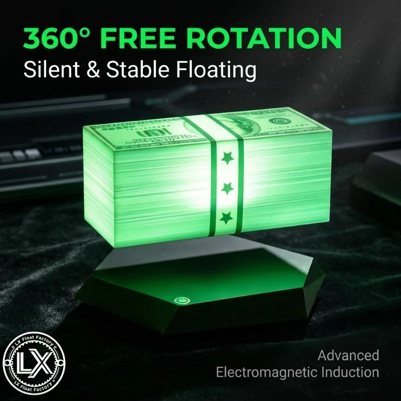 Floating Money Lamp Light Maglev Golden Lantern Grand Theft Auto Game Peripheral TK Same As Grand Theft Auto Gifts for Gamers