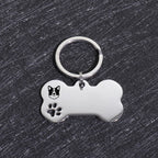 Custom Name Dog Tags Personalized Text Dog ID Tag Bone Shaped Stainless Steel Laser Engraving Anti-lost Customized Pets ID Tag