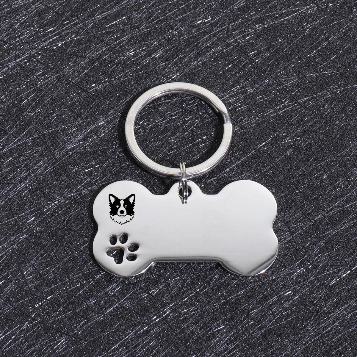 Custom Name Dog Tags Personalized Text Dog ID Tag Bone Shaped Stainless Steel Laser Engraving Anti-lost Customized Pets ID Tag