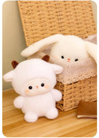 16cm Cute Plush Toy Set Soft Stuffed Animal Red Panda Elephant Penguin Lamb Rabbit Otter Squirrel Piglet Kawaii Gift