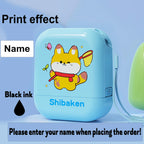 Personalized Cute Name Stamp Waterproof Clothing Label for Kids Self Ink Stamp for Kindergarten School Bags Custom Stamp