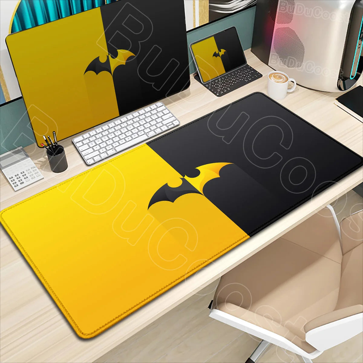 B-Batman Mouse Pad HD Large Gaming Non-slip Rubber Keyboard Desk Mat Office Laptop Computer Pc Gamer Cabinet Mousepad Xxl Carpet